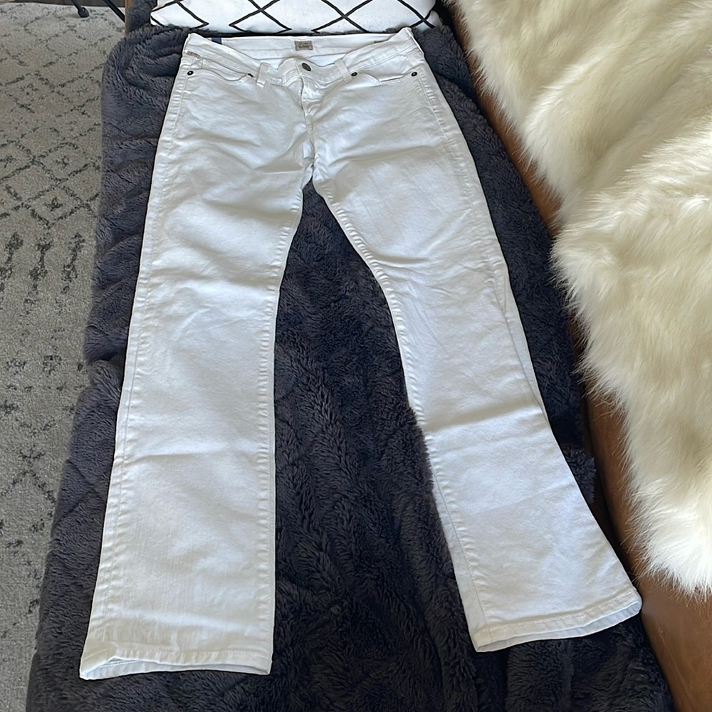 Citizens of Humanity Ava Low Rise Straight Leg Jeans (white) 27